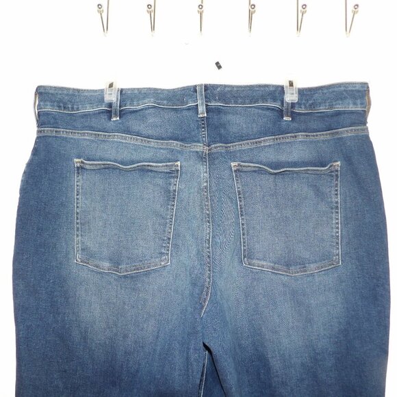 Lane Bryant Flex Magic High Rise GF Straight Destructed Hems Jeans  Plus Sz 26 - Picture 1 of 6